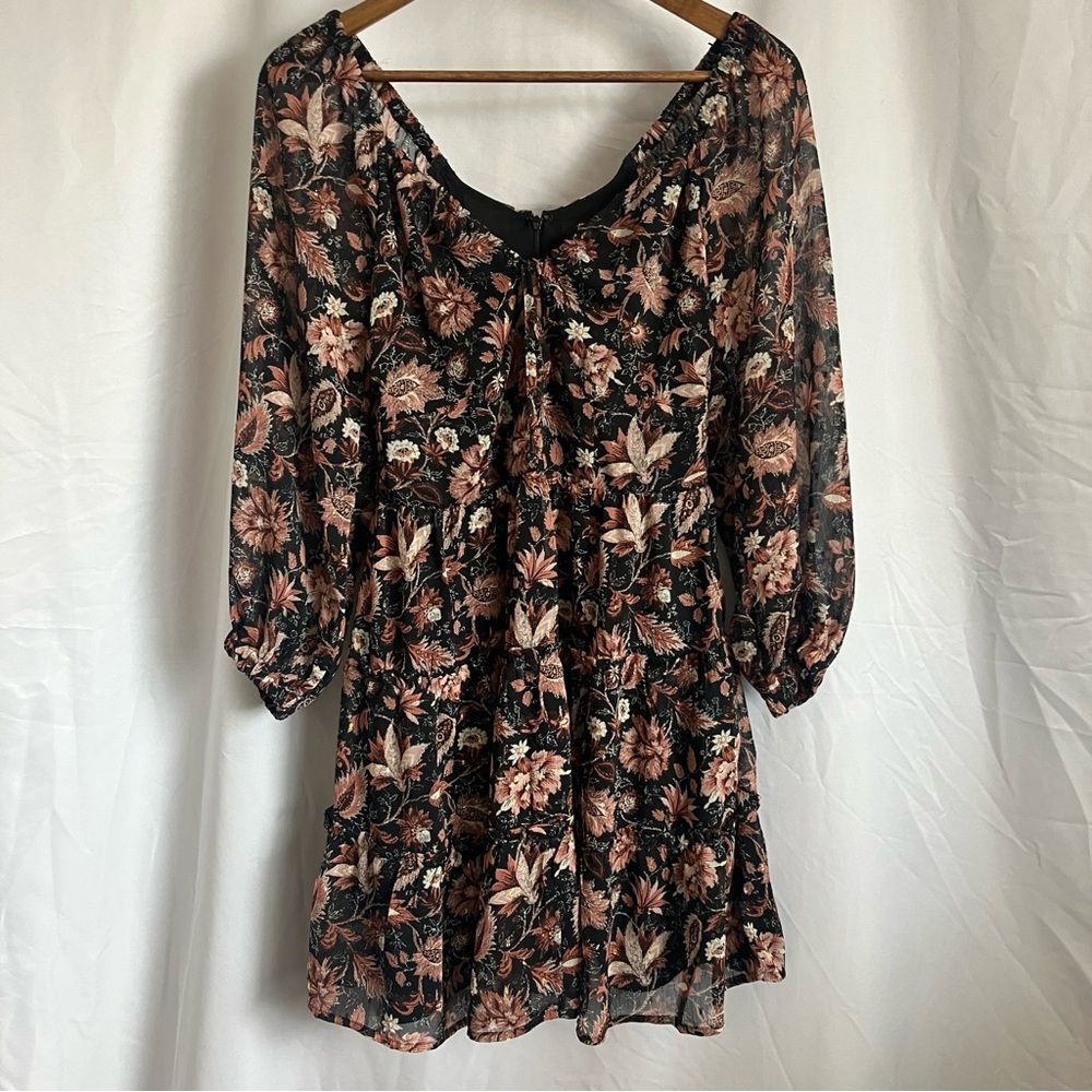 Madewell Amalia Tiered Floral Mini Dress XS - Picture 2 of 9